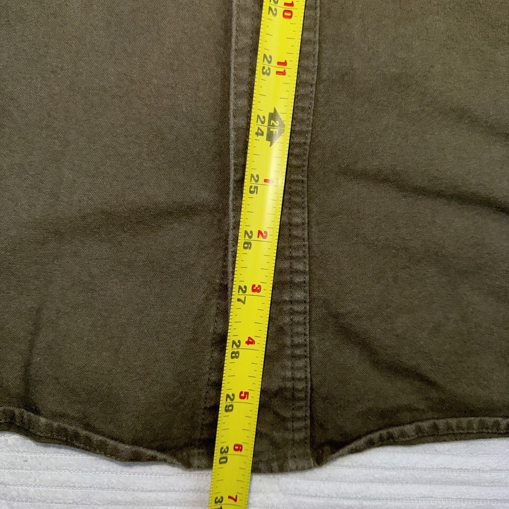 Vintage Woolrich Jacket Men M Green Cotton Outdoors Work Wear BarnSafari Shacket - Picture 4 of 8